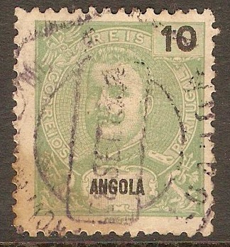 Angola 1898 10r Green. SG82.
